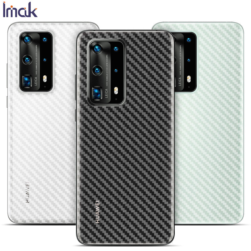 IMAK Carbon Fiber Texture Soft PVC Back Protector pro Huawei P40 Pro IMAK Carbon Fiber Texture Soft PVC Back Protector pro Huawei P40 Pro